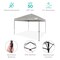 Best Choice Products 10x10ft Easy Setup Pop Up Canopy w/ 1-Button Setup, Wheeled Case, 4 Weight Bags